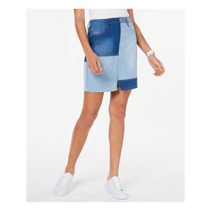 Tommy Hilfiger Patchwork Denim Mini Skirt